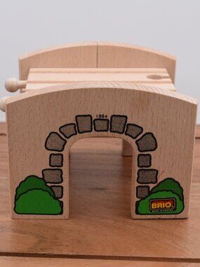 Vintage BRIO #33479 Tunnel and Double Bridge Wooden Railway Compatible Thomas